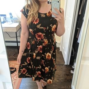 Stitch Fix Kaleigh brown floral dress